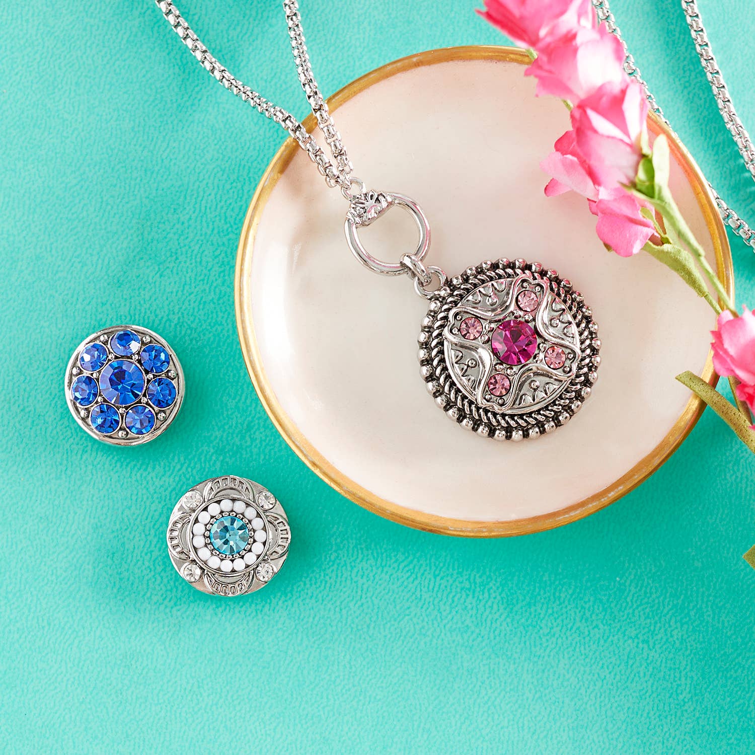 Ginger Snaps - Wholesale Individual Charm/Pendant - Chica - Aqua2