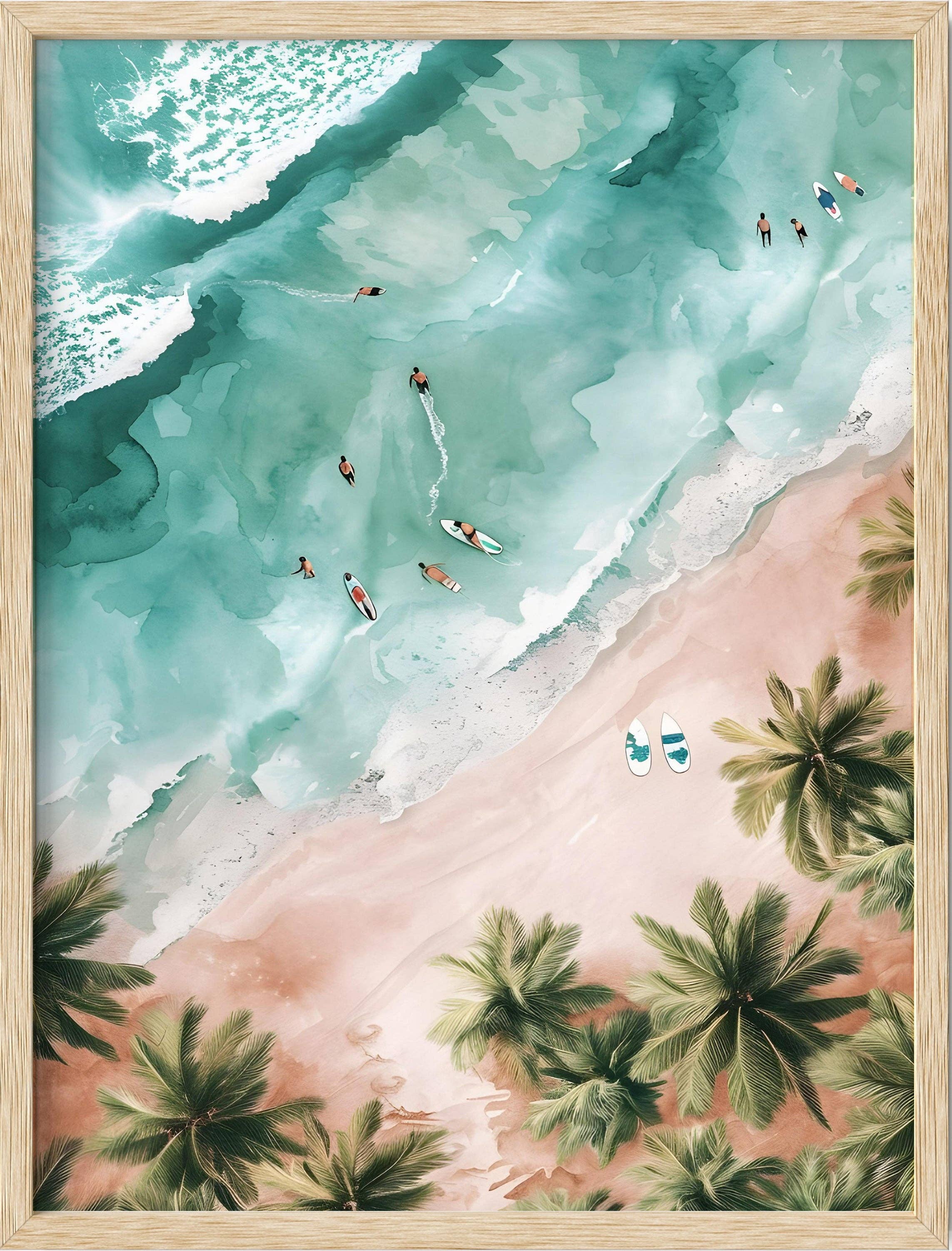 Haus and Hues - Wholesale Art Print - Aerial Watercolor0