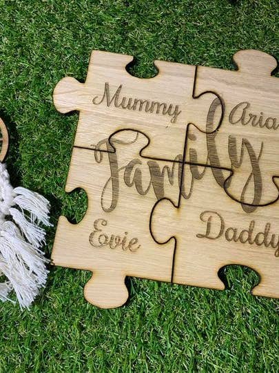 Ensemble de dessous de verre de puzzle personnalisés pour la vente par manchester laser cuts