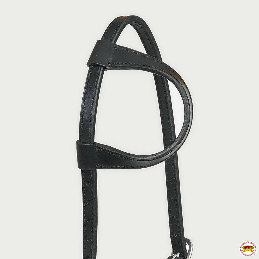 HILASON - Wholesale Horseback Riding Gear - Hilason Horse Genuine Leather One Ear Headstall Bridle GS Concho Black13
