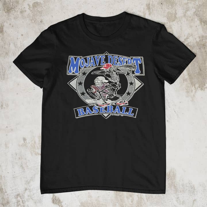 Mojave Desert Baseball T Shirt for wholesale by Sunset Desert Gear