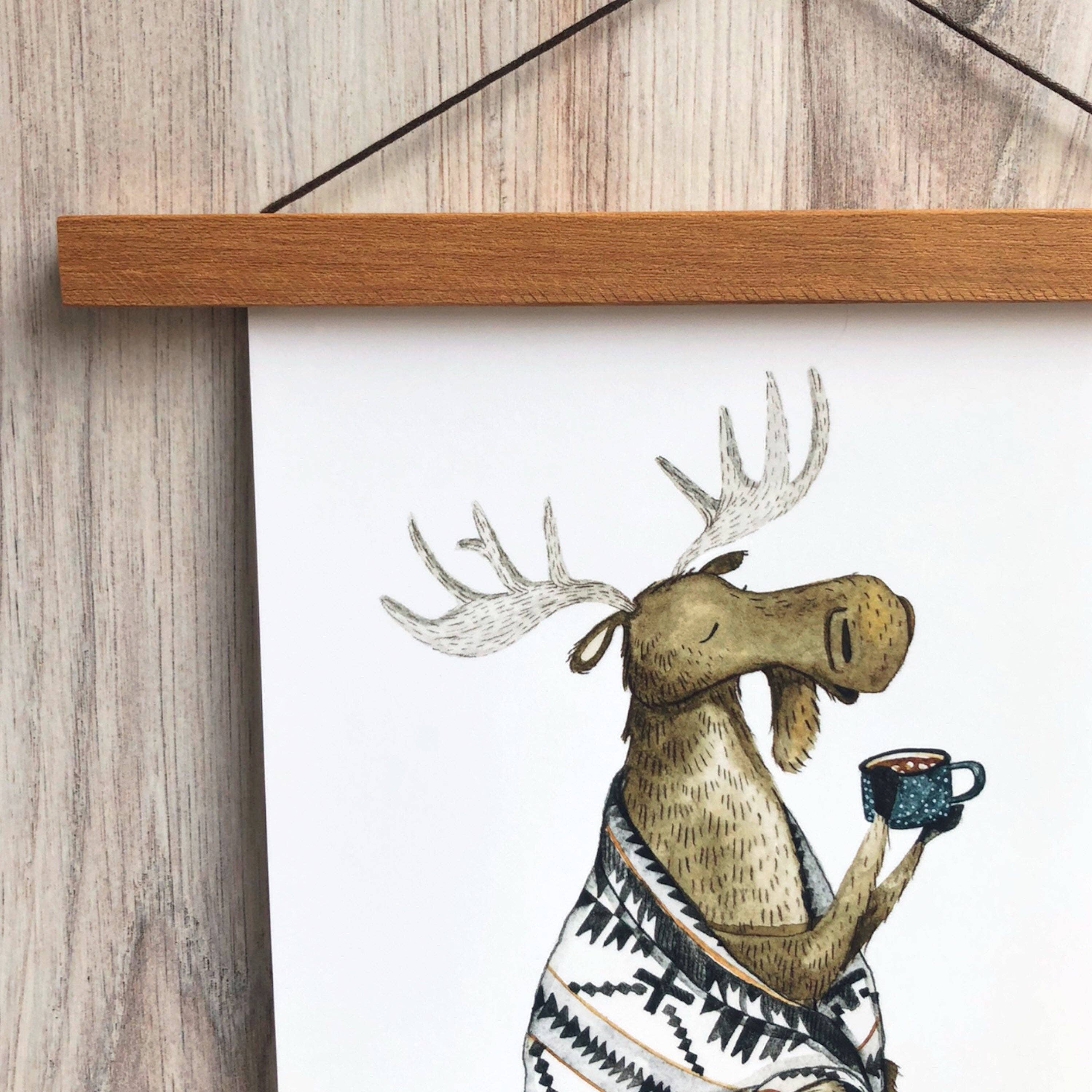 Canyon & Cove Art - Wholesale Art Print - Cozy Moose Print1