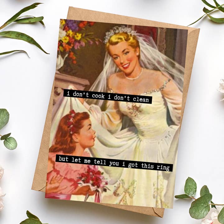 TwistedGoods – wholesale Bröllopskort – Låt mig berätta hur du fick den här ringen WAP Wedding Bridal Card
