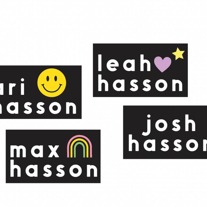 Love & Lion – Engroshandel Klistermærke – TILPASSEDE NAVNEMÆRKATER | KLISTERMÆRKEARK | ENKELT <p style=font-size:16px>*flere stilarter</p>1