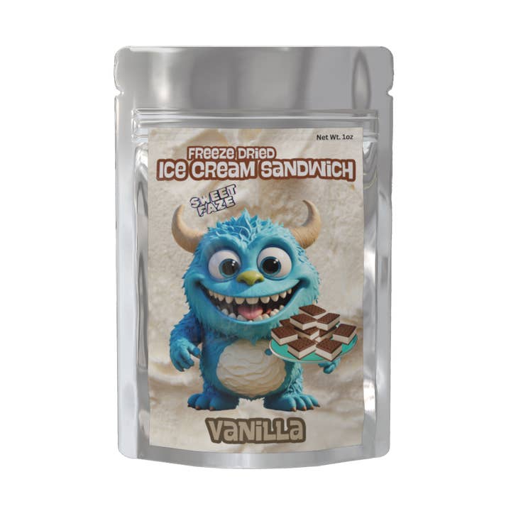 Sandwich de crème glacée lyophilisée | Vanille - Vente en gros pour la vente par Sweet Faze LLC