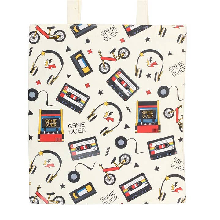 Something Different Wholesale – wholesale Tote bag – Women's – Retro 80s Print Polycotton Tote Bag2