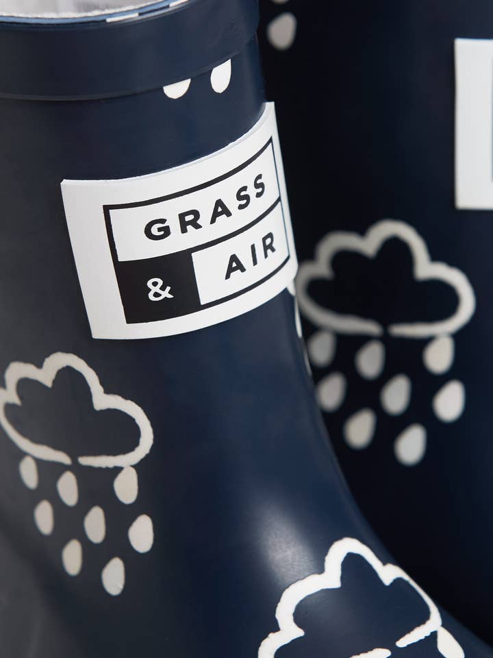 Grass & Air – Großhandel Gummistiefel – Kinder – Kinder Gummistiefel in Marineblau