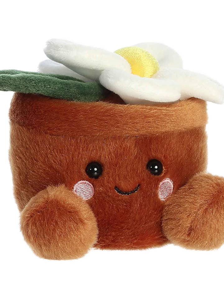 5" Plush Pal Potted Daisy Palm Pals Stuffed Animal for wholesale by The Honey Den