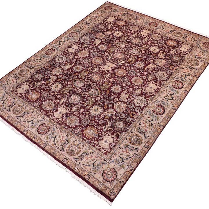 Agra Pak Persian Mignon Red/Grey Wool Rug - 8'4'' x 10'4'' for wholesale by Arshs Fine Rugs