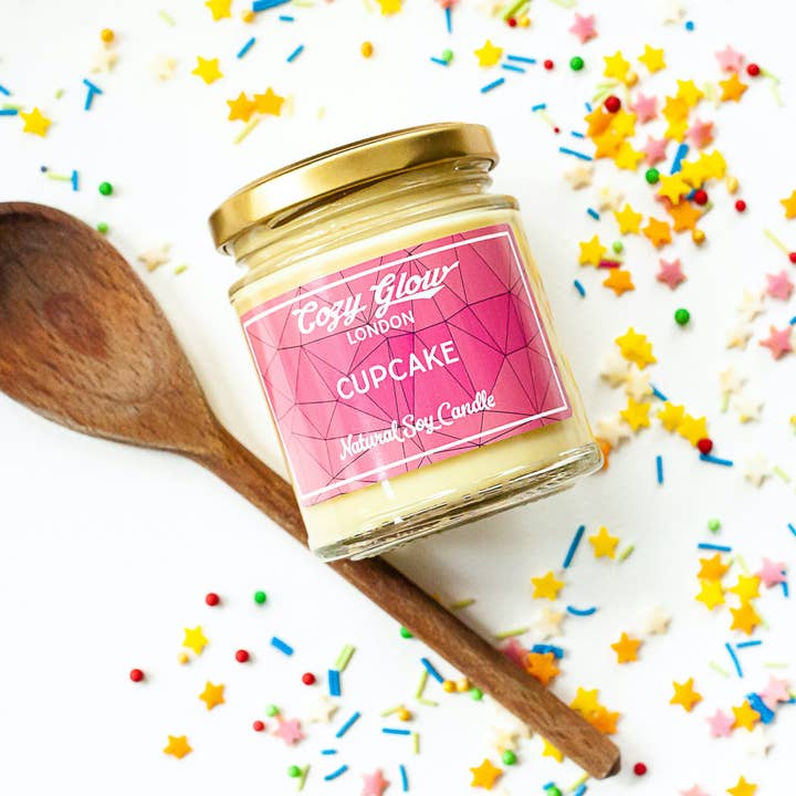 Cupcake Large Soy Candle for wholesale by Cozy Glow Candles & Home