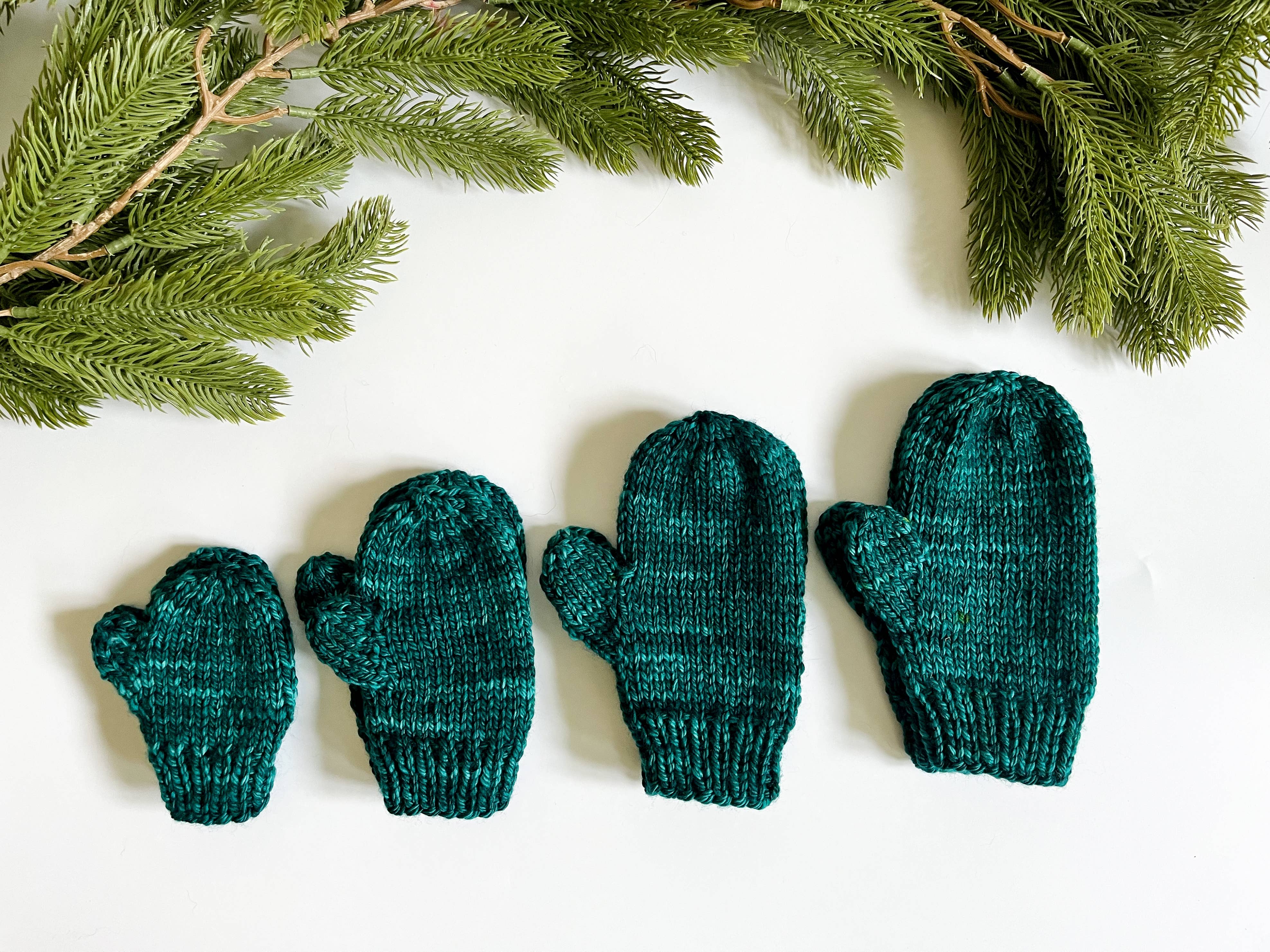 Hoagland Handmade - Wholesale Mittens - Kids - Children's hand-dyed merino mittens - multiple colors avail2