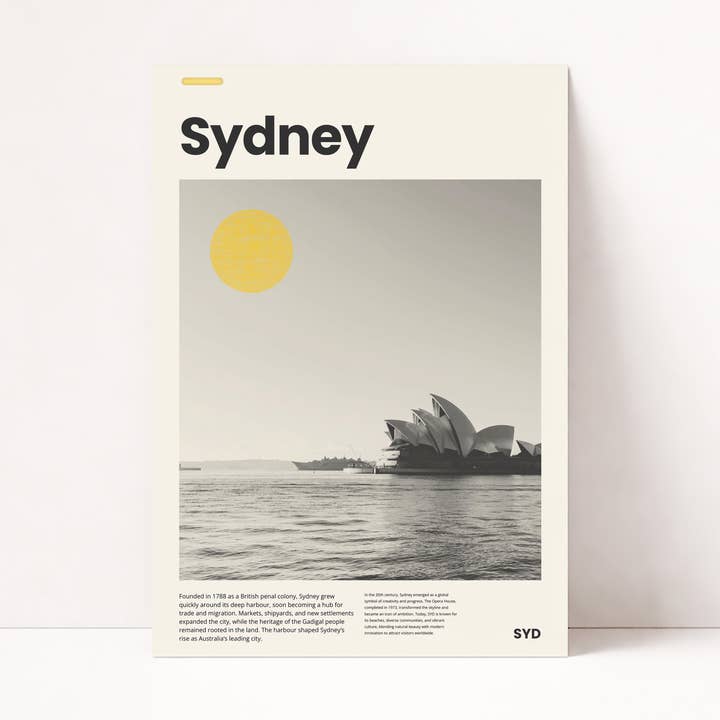 AFFICHE DE L'OPÉRA DE SYDNEY pour la vente par PurePeach Studio
