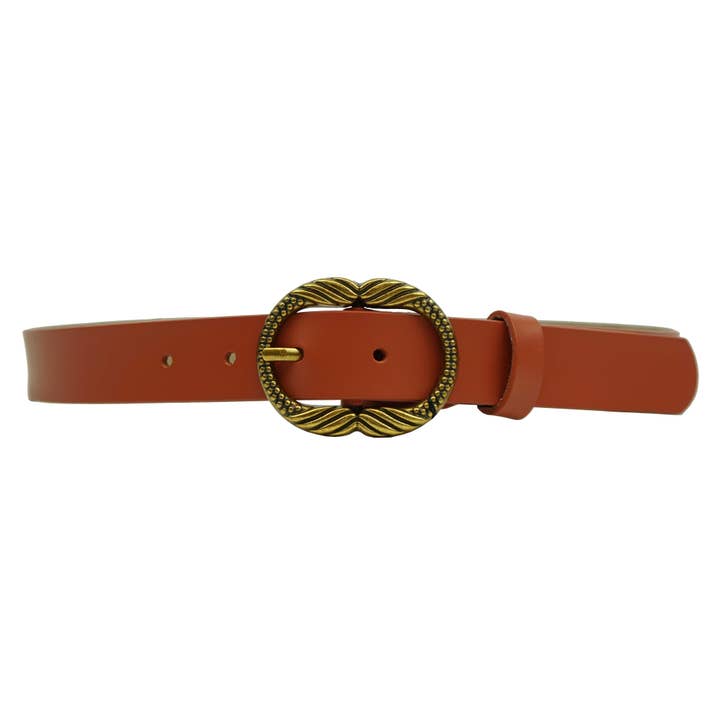 Anais - Wholesale Belt - Women's - Solid belt with golden buckle CT35572