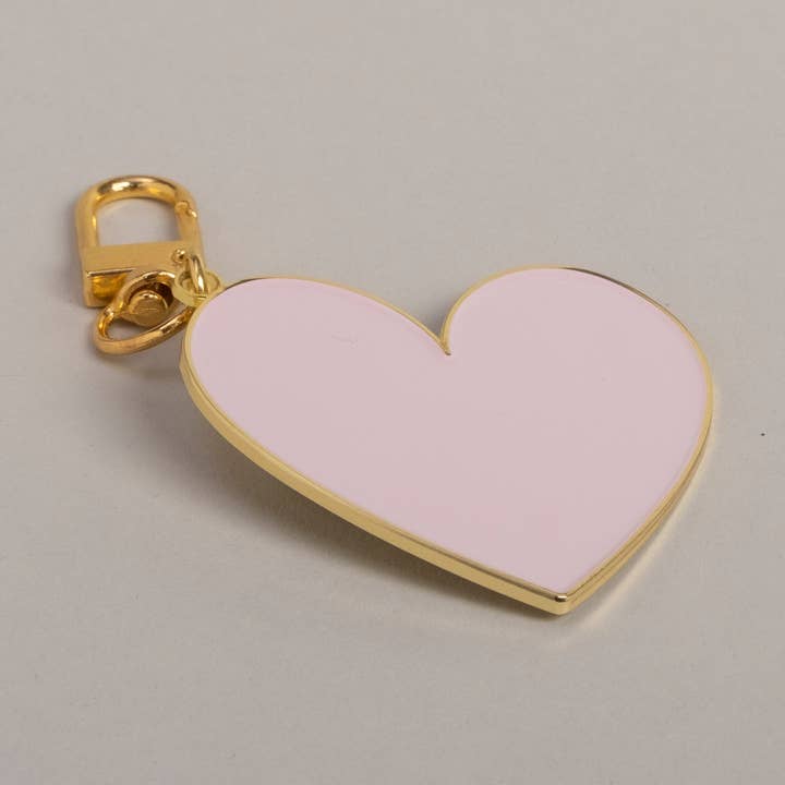 Rosa nyckelring med stort hjärta (VE = 6 stycken) för wholesale av Eulenschnitt