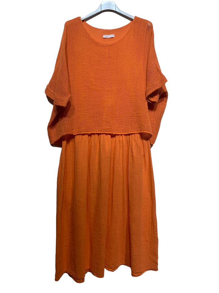 la maison des fibres naturelles – Vestido - Mulher por atacado – Vestido 19056 100% algodão48