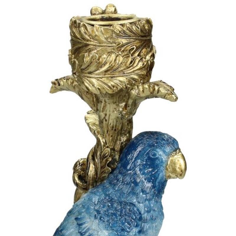 Trendhero.nl/b2b - Wholesale Candle Holder - Candle Holder - Blue Parrot ↑ 26 cm4