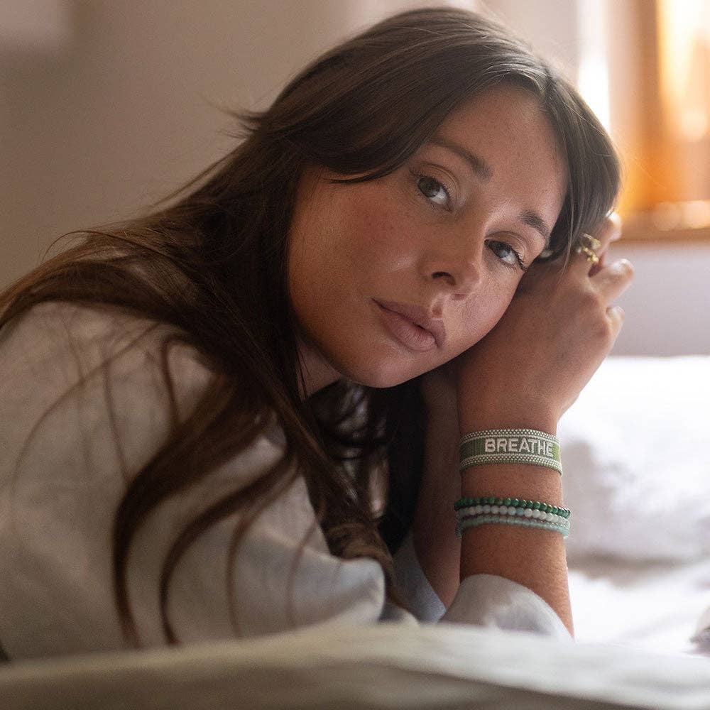 Palas Jewellery - Wholesale Woven/braided bracelet - Breathe Mantra Band10