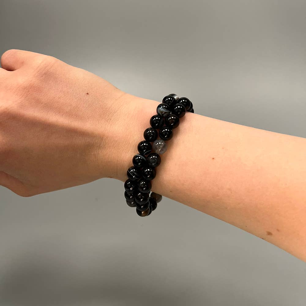 VIE - Venta al por mayor Pulsera de cuentas - Pulsera de cristal de 8 mm10