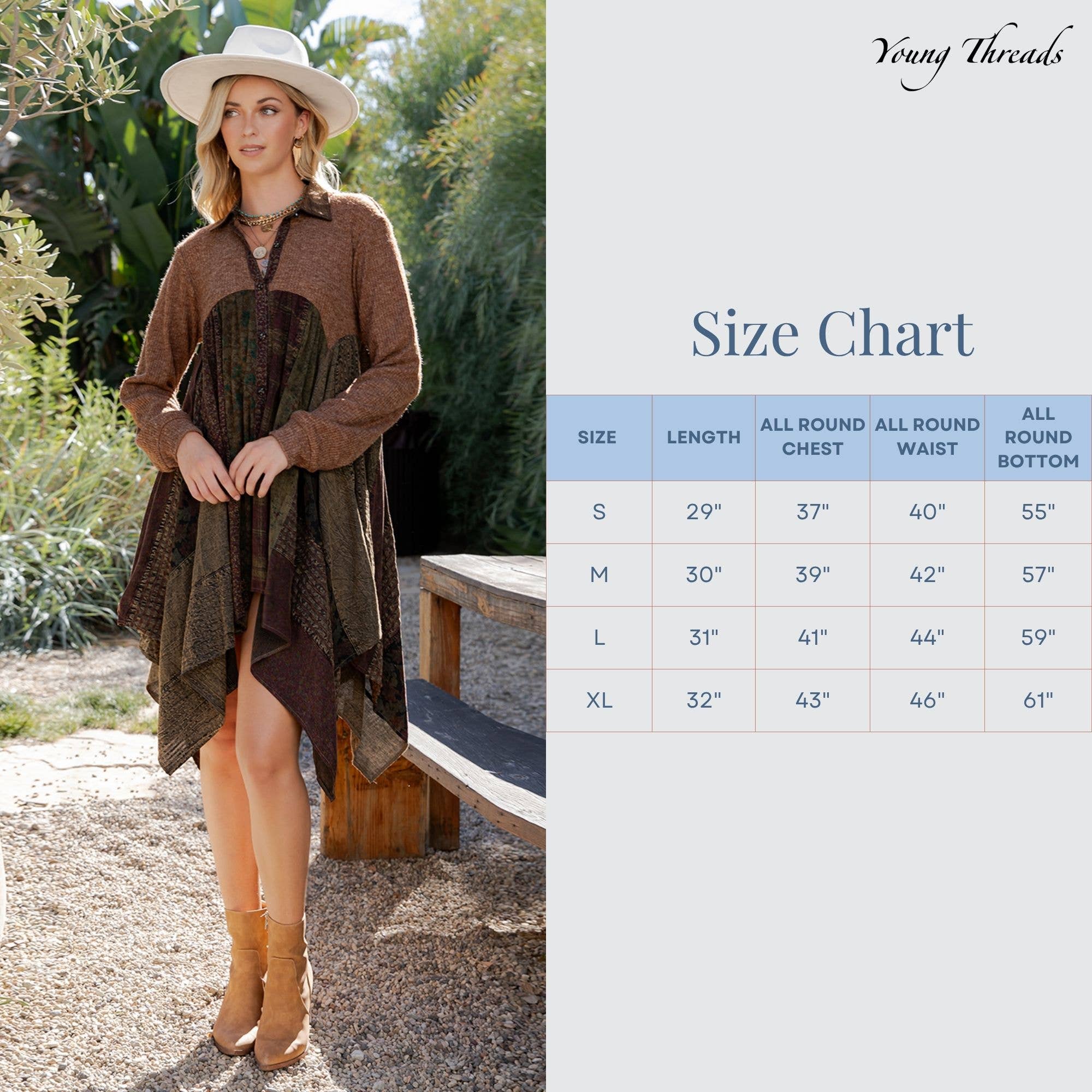 Amber Luxe Shacket Dress in Cozy Knit Blend & Vintage Checks for wholesale on Faire8