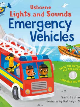 Lights and Sounds Emergency Vehicles sound book: Usborne for wholesale by HarperCollins