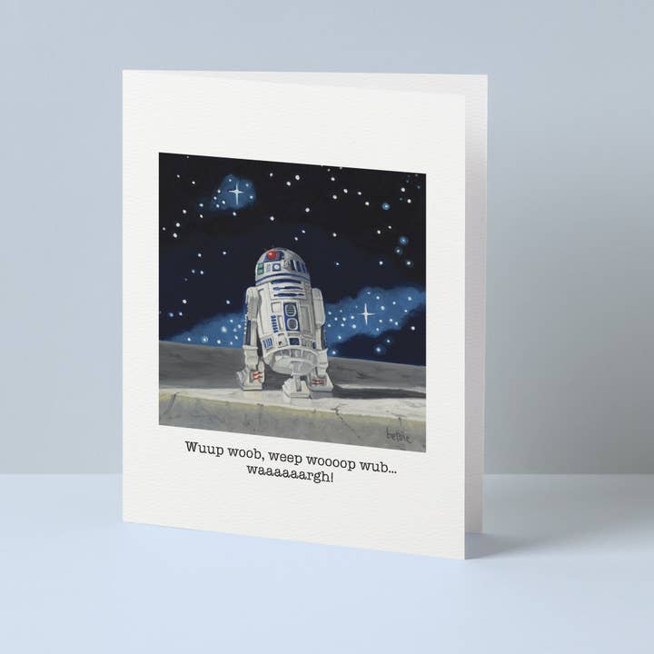 Betsie Studios - Wholesale Everyday Greeting Card - "Wuup woob, weep"Â Greeting Card