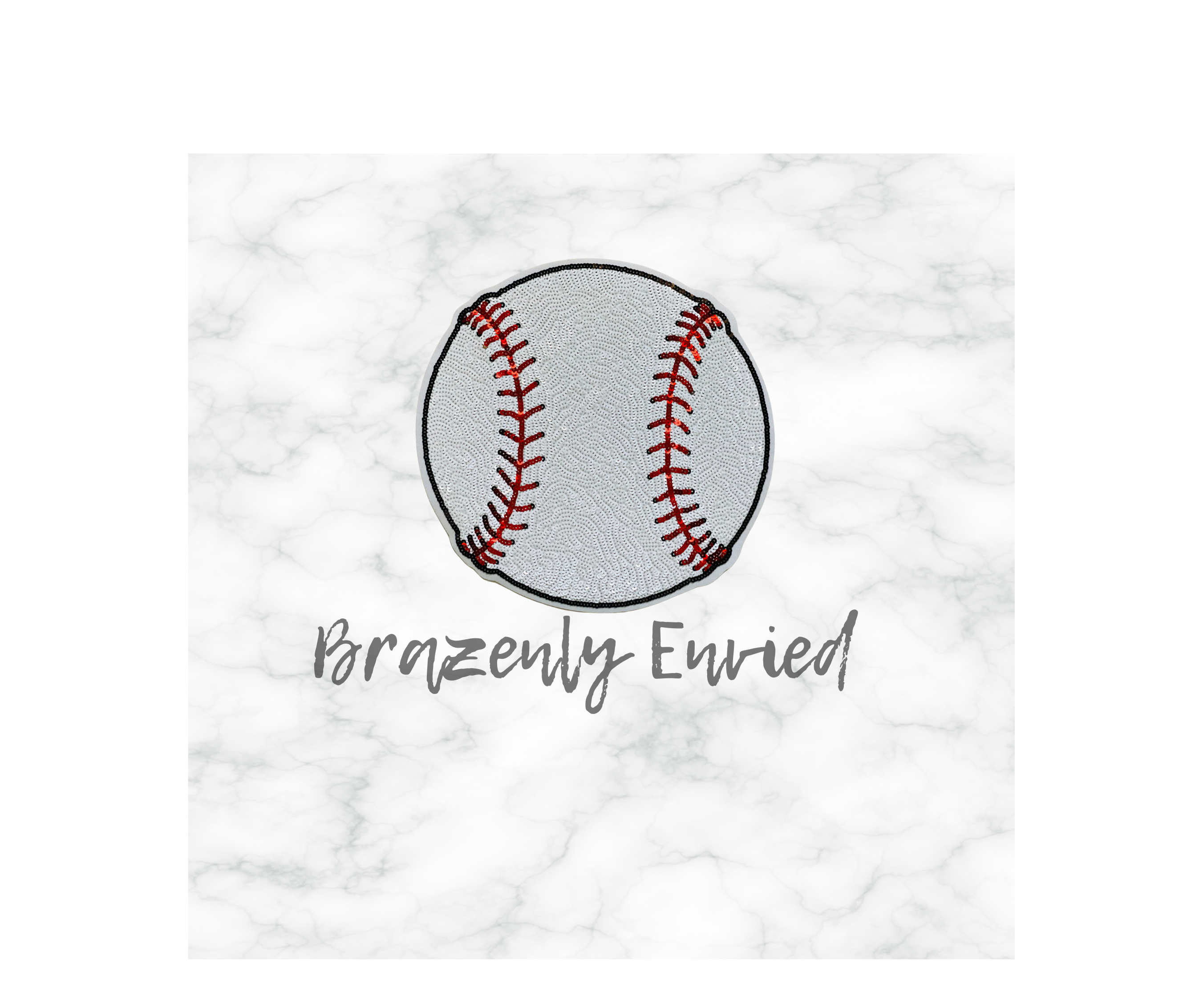 Brazenly Envied - Wholesale Patch - Hat Patch- Sequins Baseball Patch @2.75" In diameter1