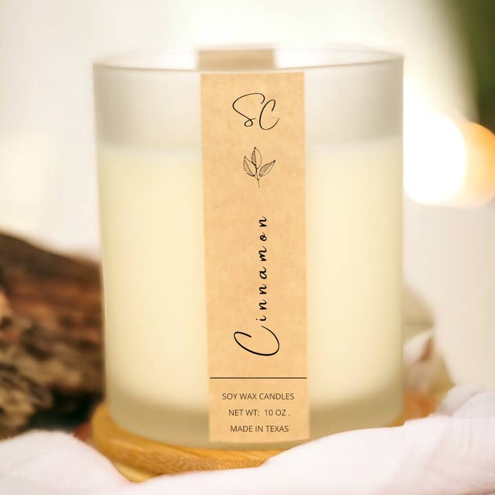 Candela di soia Cinnamon Stick, candela grande di lusso 14 fl oz per la vendita all'ingrosso da parte di Sweet Caramel Shop