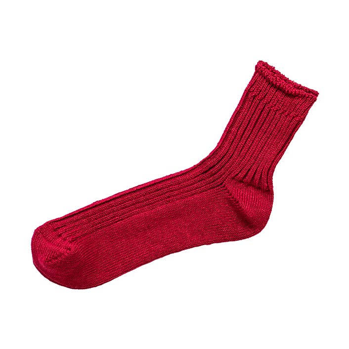 NK0202 Linen Ribbed Socks for wholesale by NISHIGUCHI KUTSUSHITA