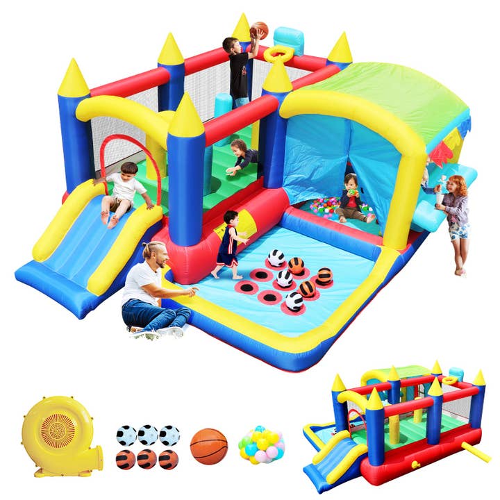 7 in 1 Inflatable Bouncy House Castle with Ball Pit for Kids and other Purchase Wholesale ball pit balls. Free Returns & Net 60 Terms on Faire trending on Faire.