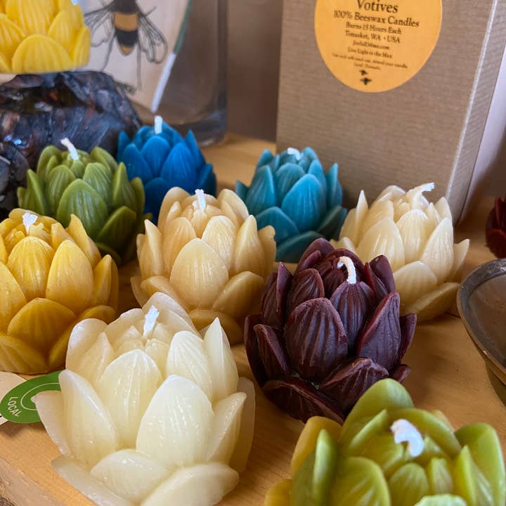 Live Light Beeswax Candles - Wholesale Grappige kaars - Lotus meditatie kaarsen geschenkset1