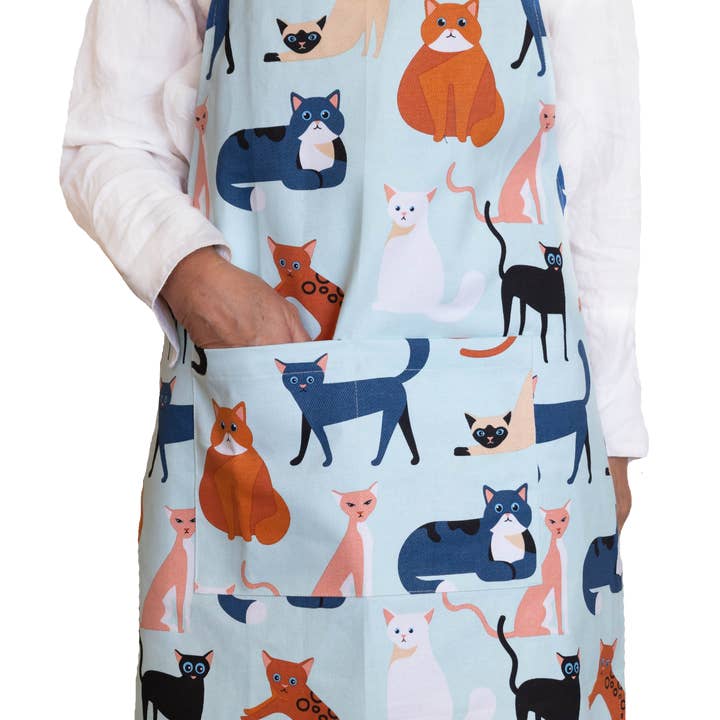 Allgifts Australia - Wholesale Apron - Apron (Heavy Drill) - Colourful Cats0