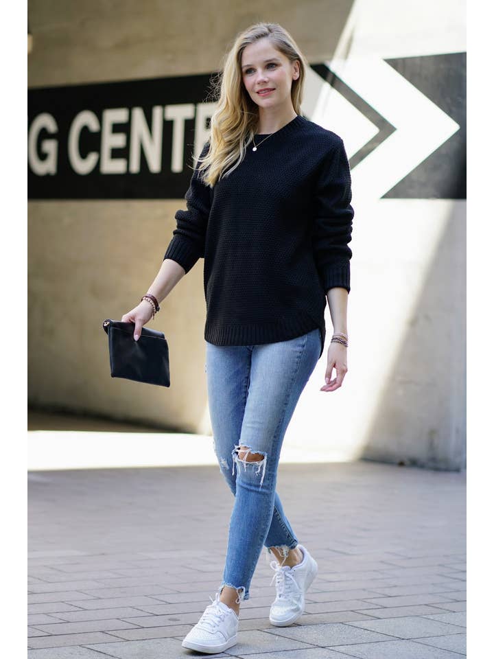 42POPS - Wholesale Knit Sweater - Women's - ",..._ Round Neck Basic Sweater18