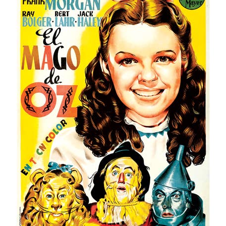 The Wizard of Oz Poster - Retro Movie Posters Print for wholesale by Laughing Elephant