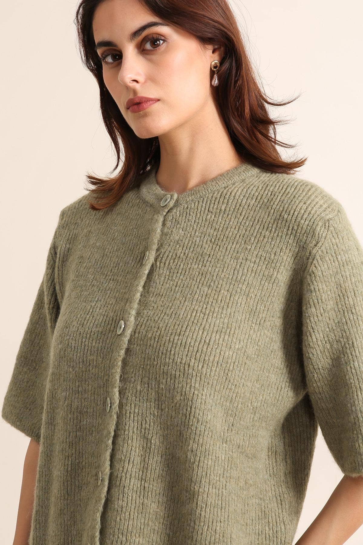 LÉA & LUC – Großhandel Strickjacke – Damen – Damen-Cardiganweste REF. 50755 aus weichem Strick5