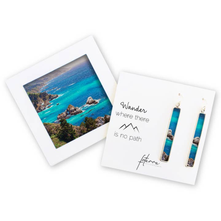 California Coast Long Bar Earrings for wholesale by Foterra Jewelry