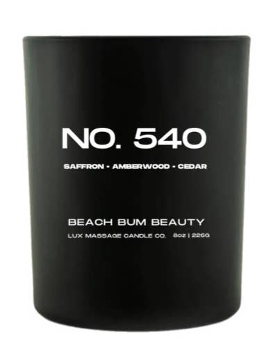 No. 540 Saffron Jasmine Amber Cedar Jar Candle for wholesale by Beach Bum Beauty
