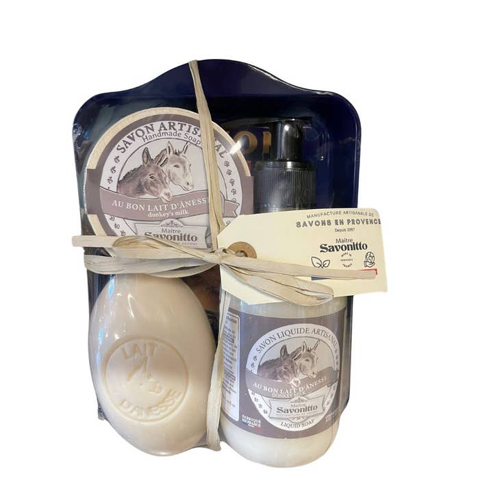 Julegaveæske med æselmælk for engroshandel hos MAITRE SAVONITTO