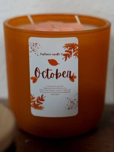 Vela de 10oz de outubro por atacado de Vigilance Candle Co.