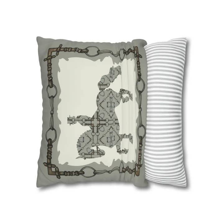 All Designs Equine - Wholesale Throw Pillow Cover - Double Sided Equestrian Dressage Pillow Case3