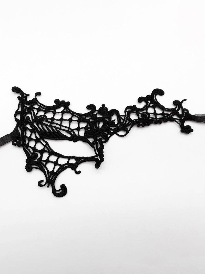 Tourtiwi - Vendita all'ingrosso Costume di carnevale - Donna - Maschere facciali in pizzo One Eye Half0