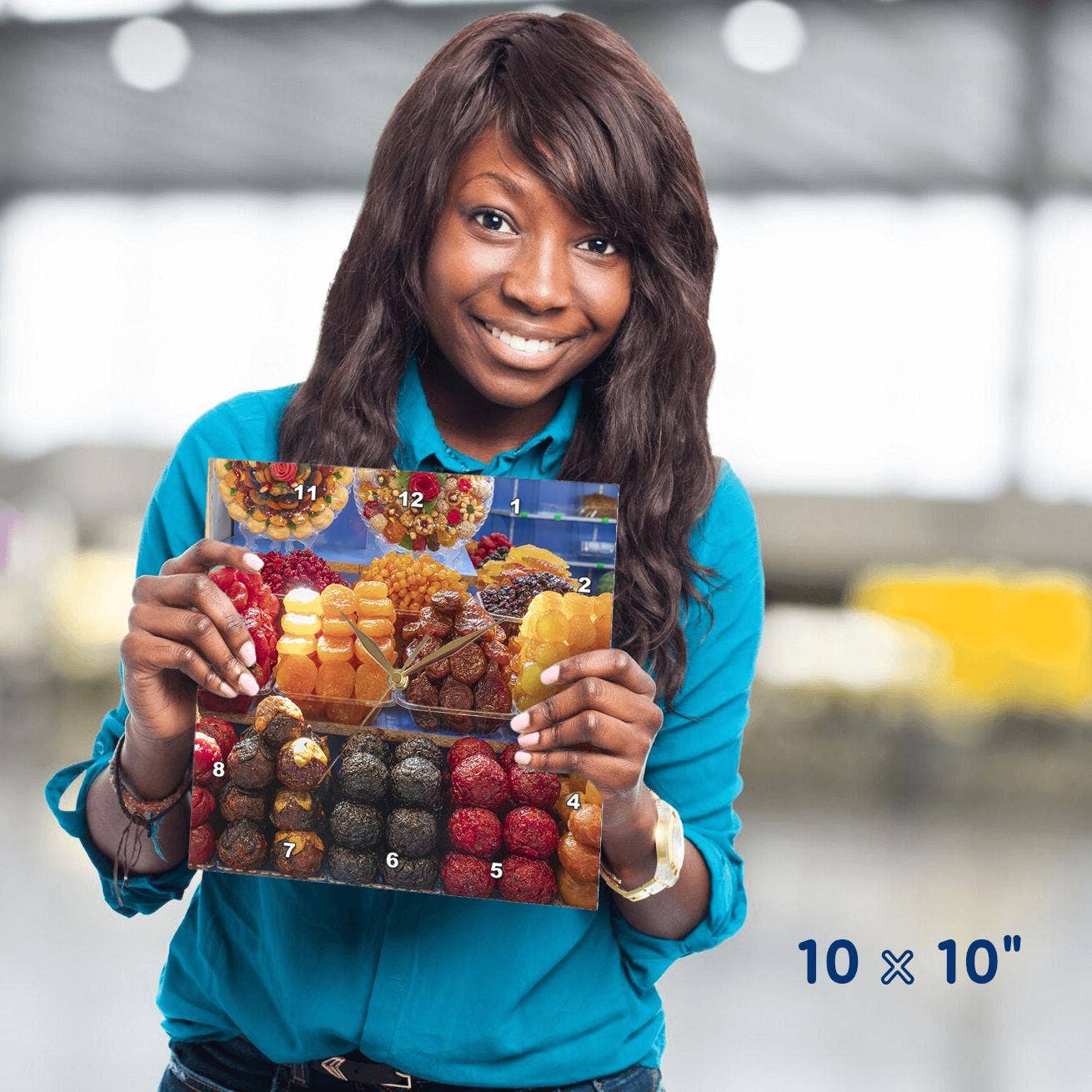 3dRose - Venta al por mayor Relojes de pared - 3dRose, Armenia, Ereván. Mercado de agricultores. Frutas secas., Reloj de pared3