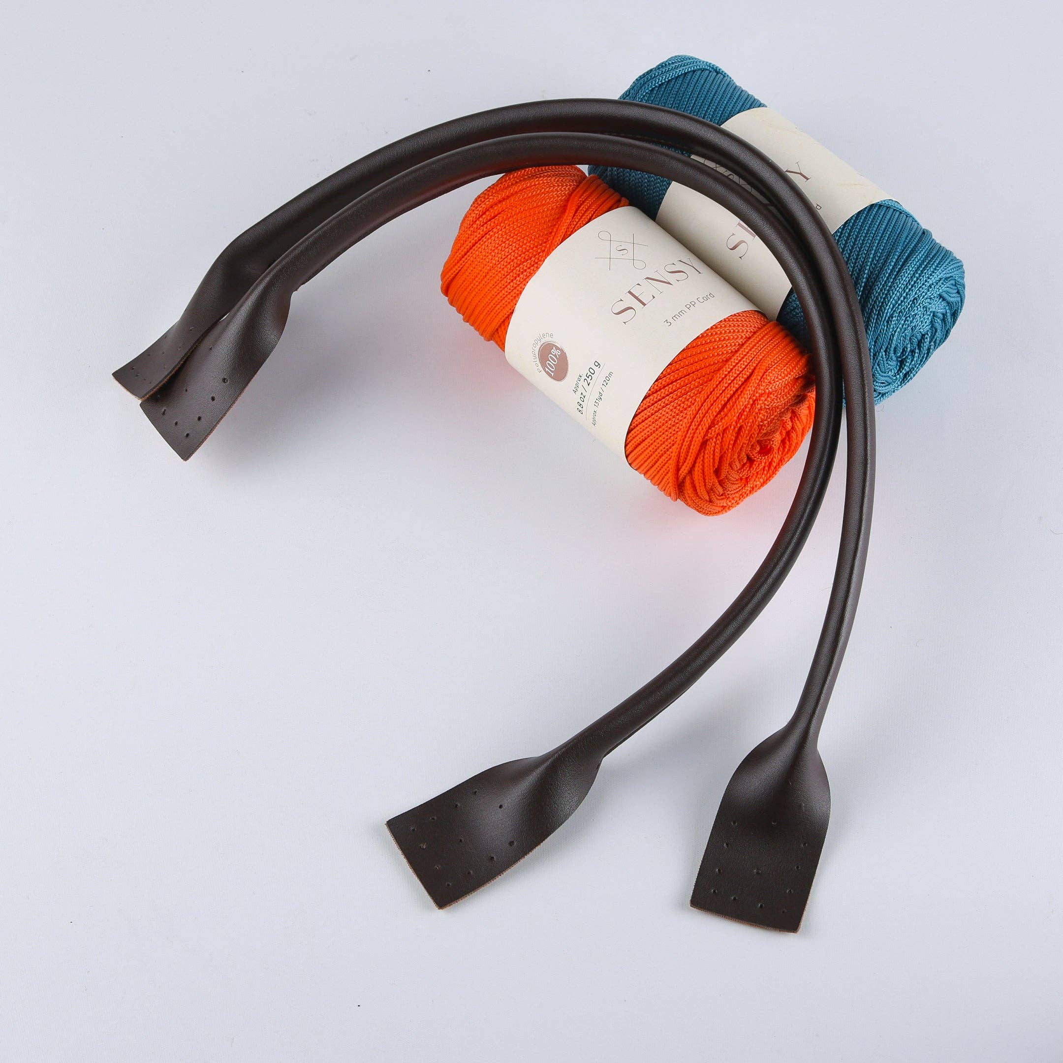 Sensy – Großhandel Schulterriemen – Unisex – PU-Ledertaschenriemen mit Ohrform-Ende (60 cm) (2 Stück)6