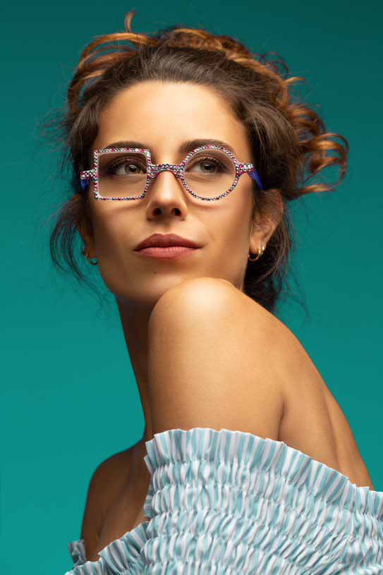 JIMMY CRYSTAL NY_ Italia (J.C. ITALIA S.R.L) - Wholesale Eyeglasses - Women's - Reading glasses: Katrine Lilla1