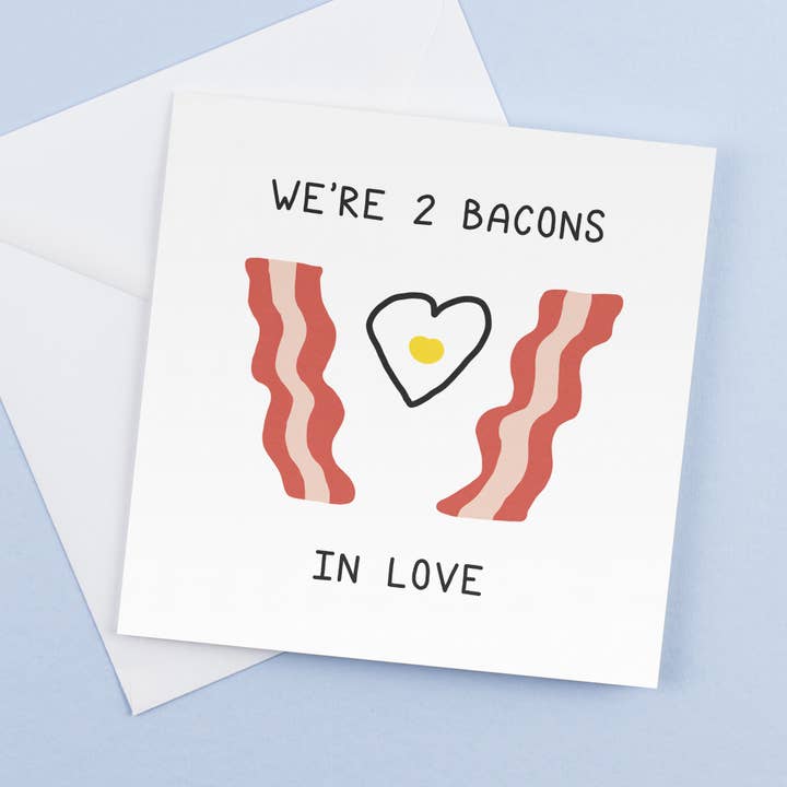 CoolSource Cards – wholesale Love card – Bacon - 2 in Love | Greetings Card | Birthday Card4