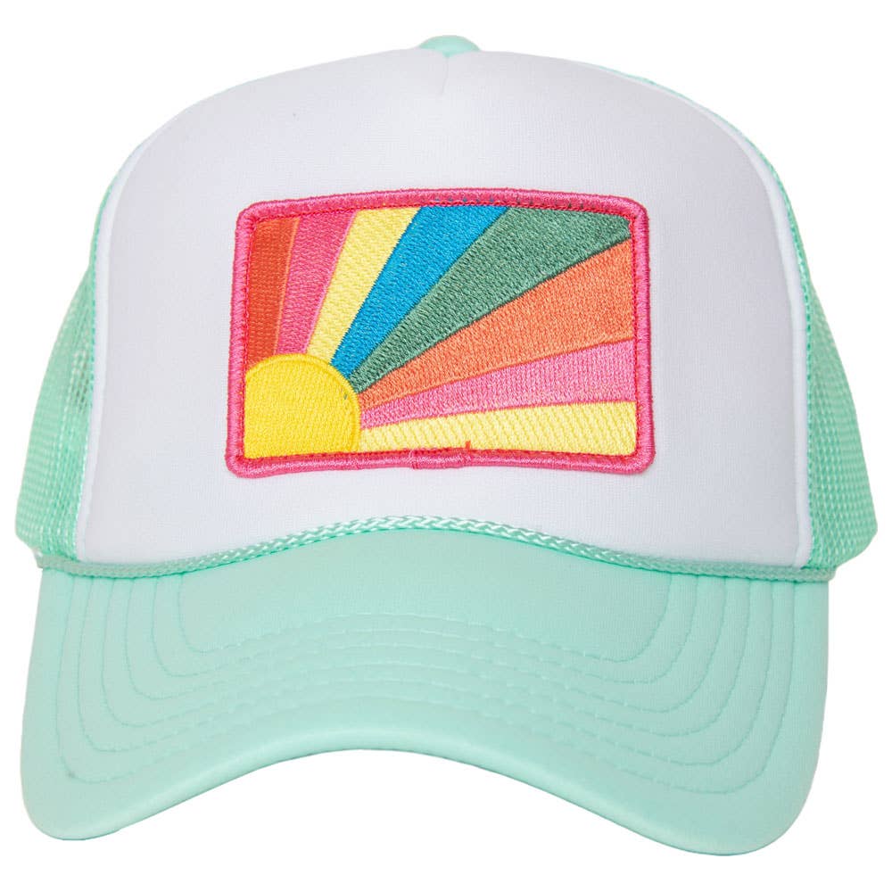 Katydid - Wholesale Trucker Hat - Women's - Bursting Sunshine Patch Foam Trucker Hat2