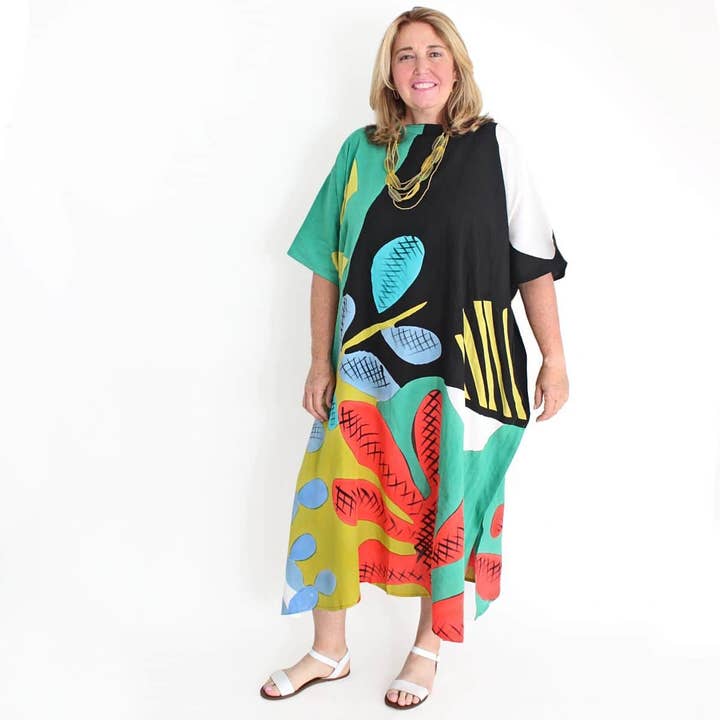 Caftan de la forêt de Bali pour la vente par Sylca Designs