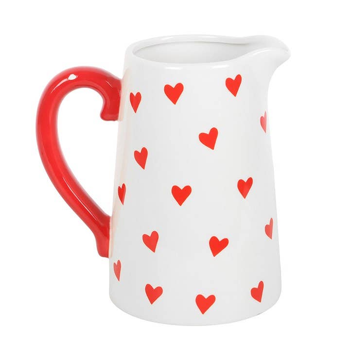 Something Different Wholesale - Wholesale Vase - Heart Print Ceramic Valentine's Day Flower Jug1