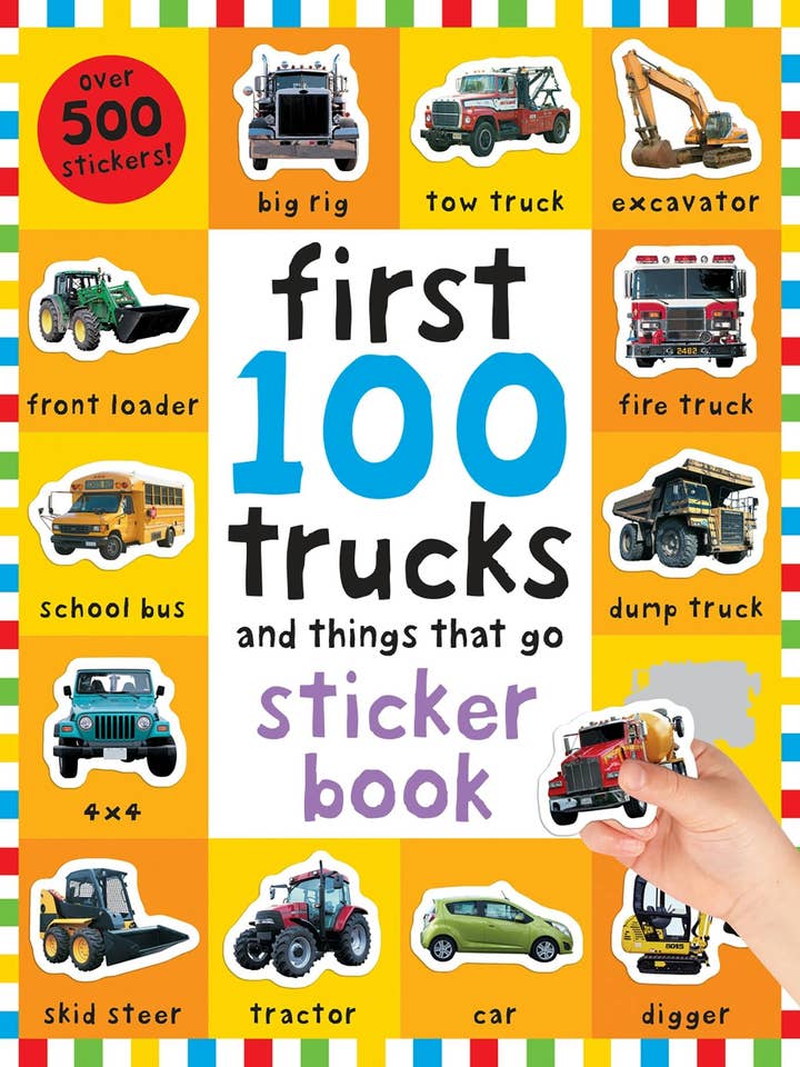First 100 Trucks Sticker Book With Over 500 Stickers for wholesale by Macmillan Publishers