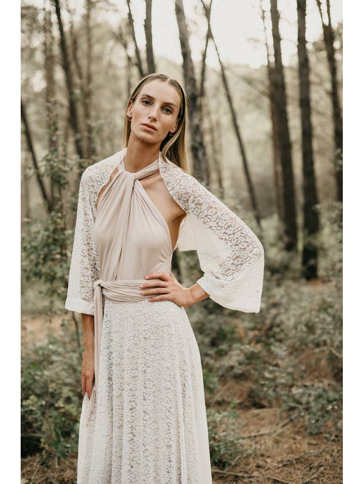 Ivory New Lace Bolero for wholesale on Faire