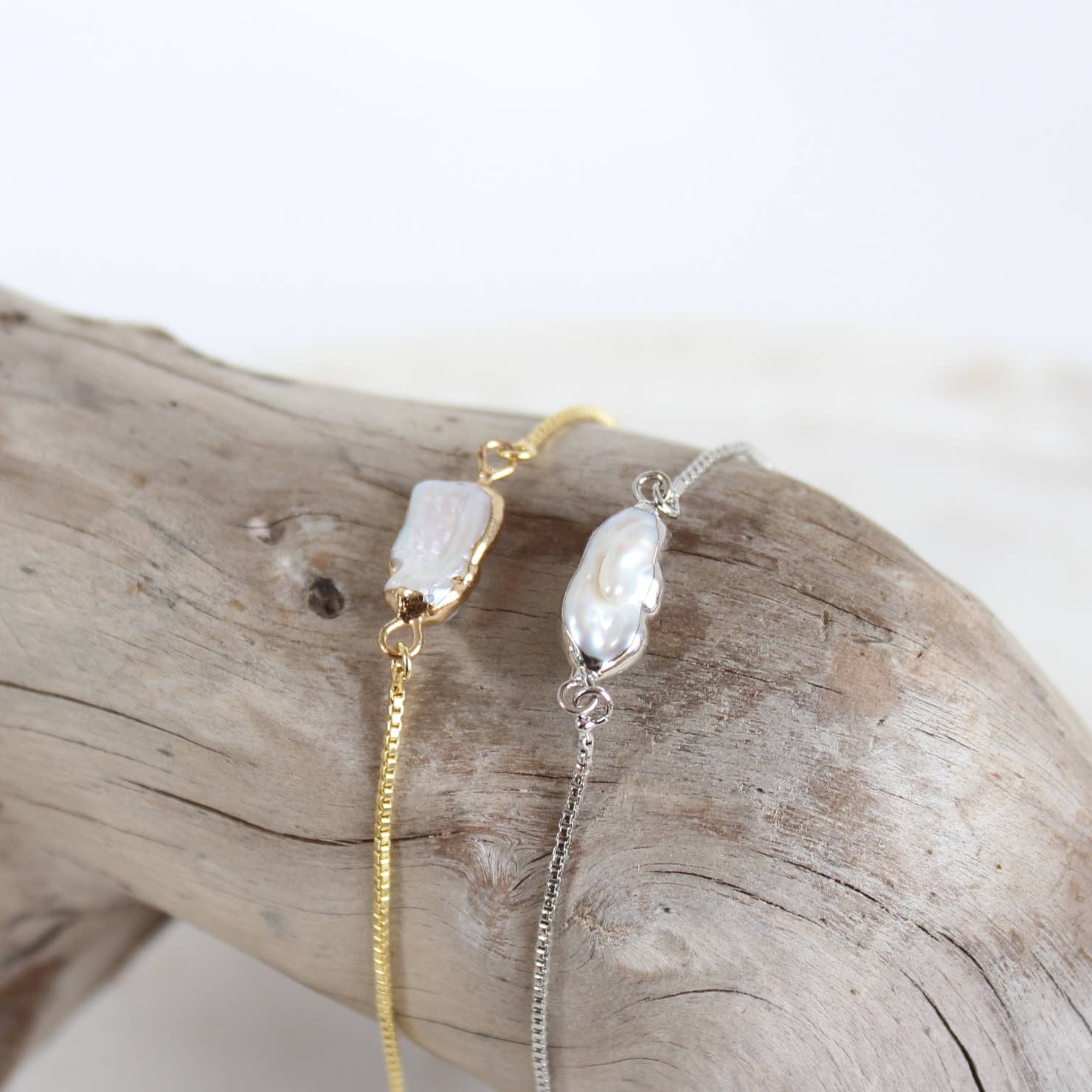 iBijoux - Venta al por mayor Pulseras de abalorios/colgantes - Pulsera de Perlas Biwa Morph (1B01Biwa)1